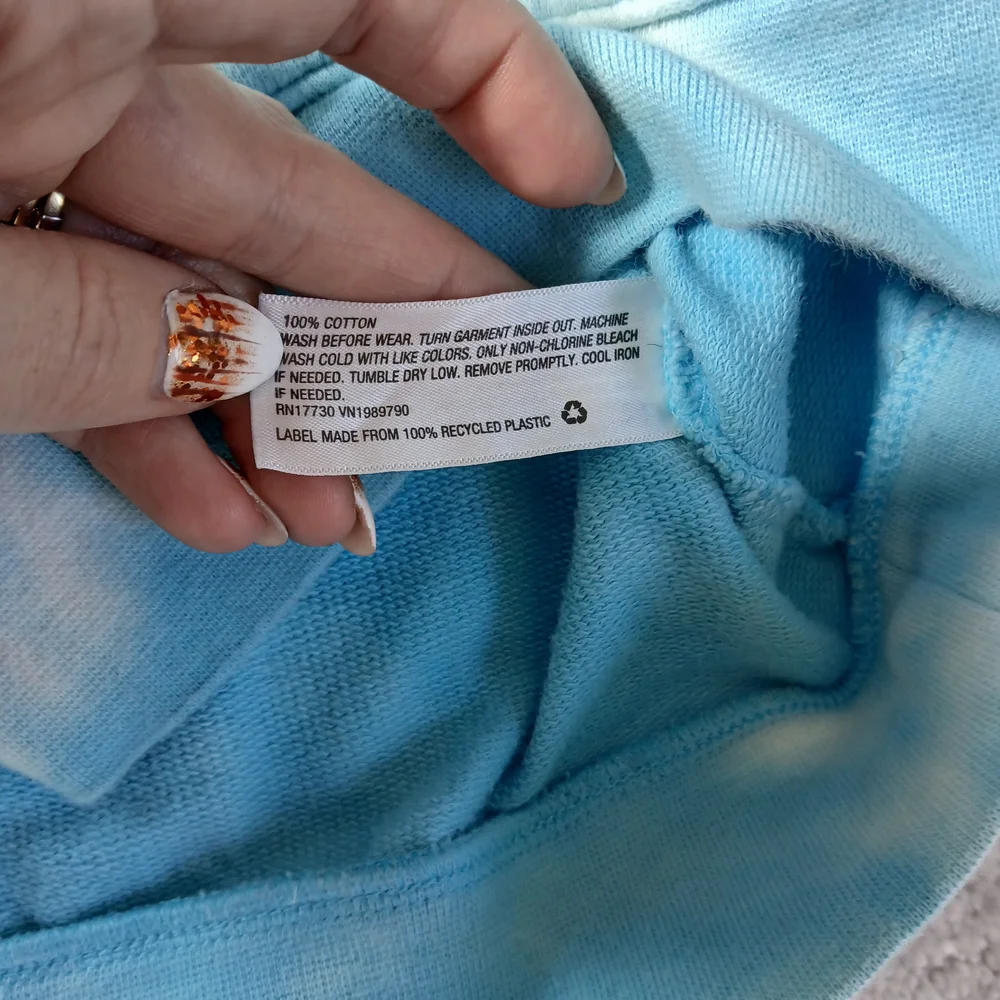 Art Class Blue and Gray Tie-Dye Hoodie Kids Unisex XL (16)